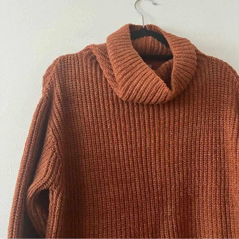 Free People Eleven Knit Turtleneck Tunic Sweater
